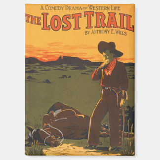 Imán Arte de pared occidental de puesta de sol de vaque