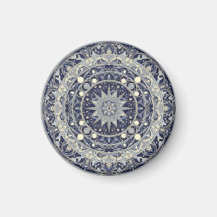 Imán Arte de Patrón de Estrella de Mandala de Brújula C
