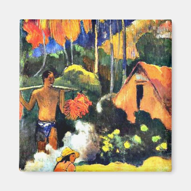 Imán Arte de Paul Gauguin: El momento de la verdad II (Frente)
