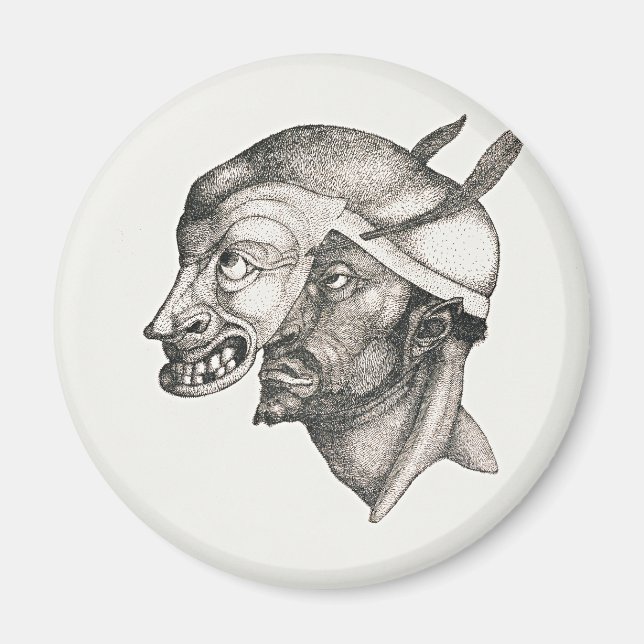 Imán arte de Paul Klee, Komiker, (Frente)