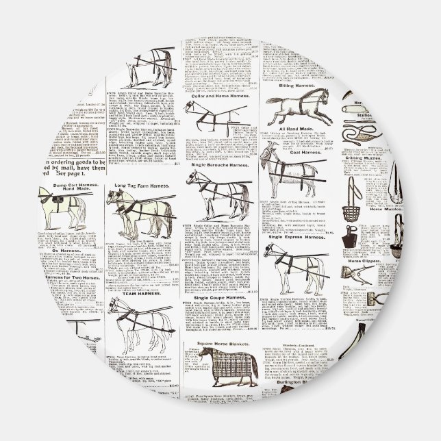 Imán Arte de periódicos de publicidad de antigüedades d (Frente)