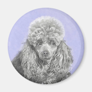 Imán Arte de perro azul grisáceo de juguete en miniatur