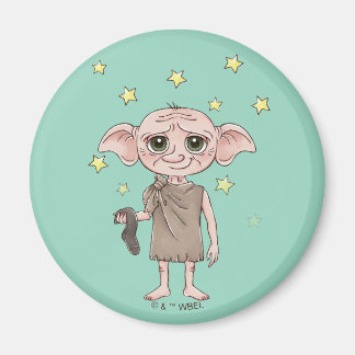 Imán Arte de Personaje de Acuarela de Dobby
