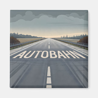 Imán Arte de perspectiva infinita de la autopista Autob