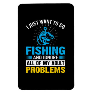 Imán Arte De Pesca Que Solo Quiero Ir A Pescar