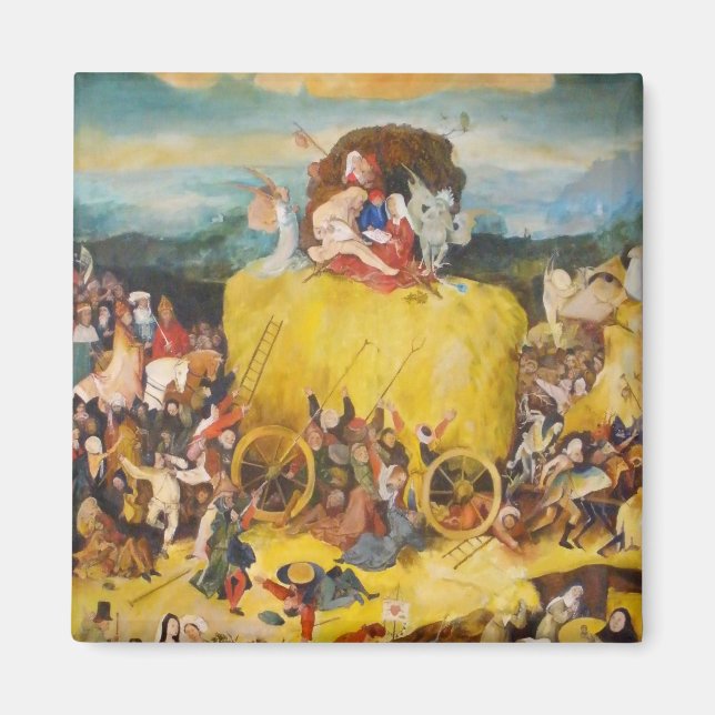Imán Arte de pintura de Hieronymus Bosch (Frente)