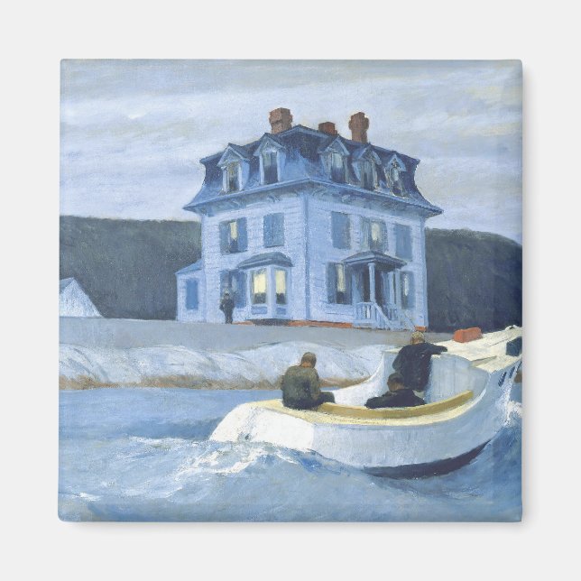 Imán arte de pinturas de edward hopper (Frente)