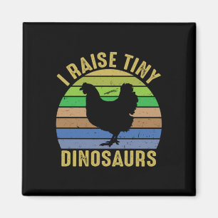 Imán Arte de pollo crio dinosaurios pequeños