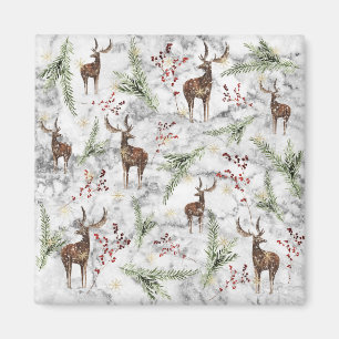 Imán Arte De Punto De Árbol De Navidad