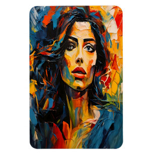 Imán Arte de retrato expresionista radiante