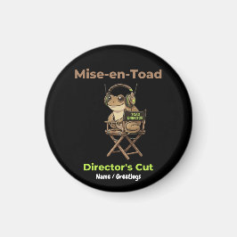 Imán Arte de sapo con corte del director Mise-en-Toad,