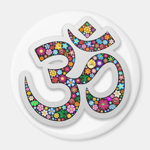Imán Arte de Símbolo Floral Namaste