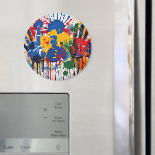 Imán Arte de su hijo único personalizado