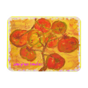 Imán arte de tomates caseros