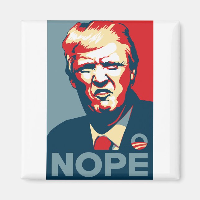 Imán Arte de Trump Nope (Frente)