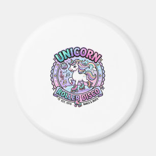 Imán Arte de Unicorn Roller Disco POD Listo para Market