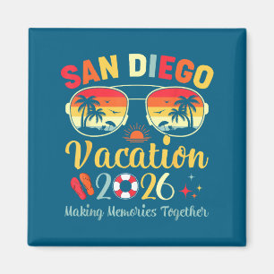 Imán Arte de vacaciones en la playa de San Diego, Ca