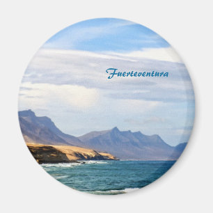 Imán Arte de viaje a la costa oceánica de Fuerteventura
