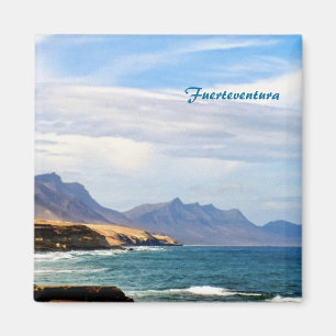 Imán Arte de viaje a la costa oceánica de Fuerteventura