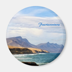Imán Arte de viaje de la costa oceánica de Fuerteventur