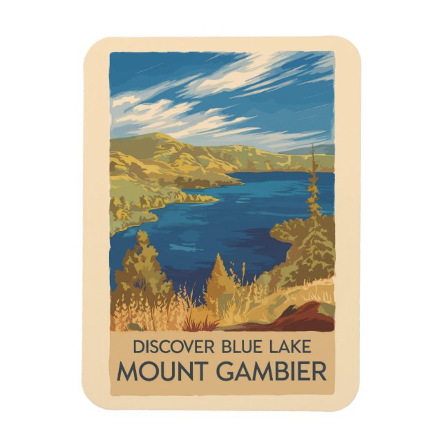 Imán Arte de viaje del Ilustracion de Australia Mount G (Vertical)