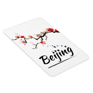 Imán Arte de viaje vintage de Pekín China