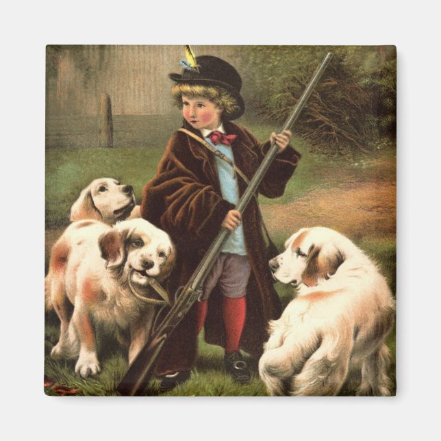 Imán Arte de vintage (Frente)