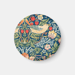Imán Arte de William Morris: Pájaros y Flores
