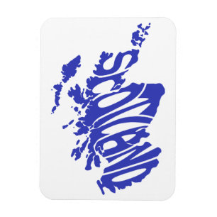 Imán Arte de Word de Silhouette de Escocia