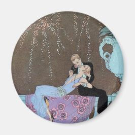 Imán Arte Deco Antiguo Fuegos Artificiales Le Feu, Geor