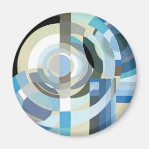 Imán Arte Deco Vintage Pochoir Formas Geométricas Jazz
