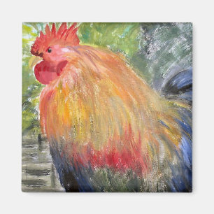 Imán - arte del gallo/del pollo