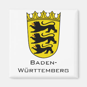 Imán Arte del Gran Escudo de Armas del Estado de Baden-