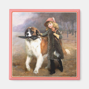 Imán Arte del perro:  A escuela