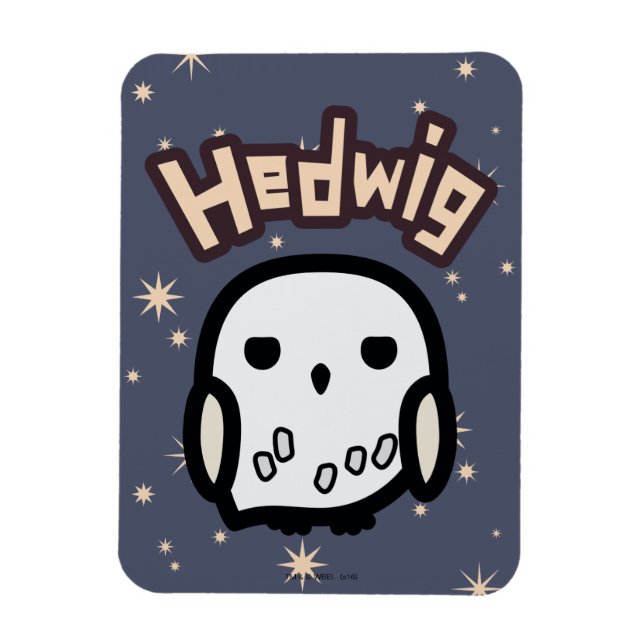 Imán Arte del personaje de dibujos animados de Hedwig (Vertical)