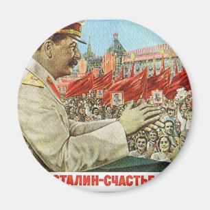 Imán arte del poster de stalin