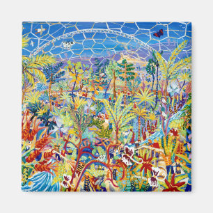 Imán Arte del refrigerador: Jardín de Eden. El proyect