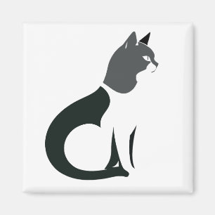 Imán Arte del vector del gato Animal ciudad gráfica urb