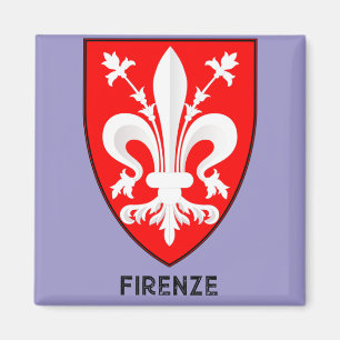 Imán Arte delicado del escudo de la flor de lis florent