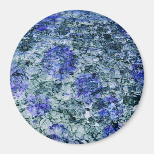 Imán Arte digital de fondo abstracto de acuarela azul