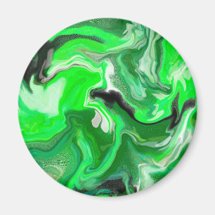 Imán Arte digital de mármol verde