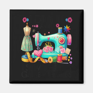 Imán Arte divertido de acolchado para mujeres amantes d