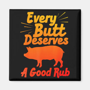 Imán Arte divertido de barbacoa para hombres y mujeres