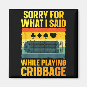 Imán Arte divertido de Cribbage para hombres y mujeres