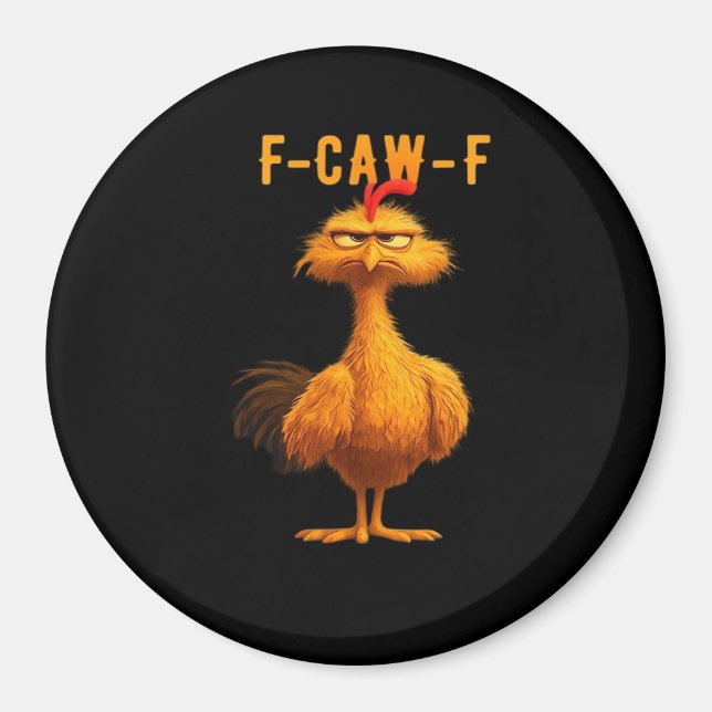 Imán Arte esencial de pollo F-Caw-F trendy (Frente)