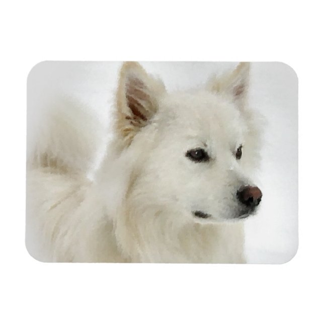 Imán Arte Eskimo Dog de Estados Unidos (Horizontal)