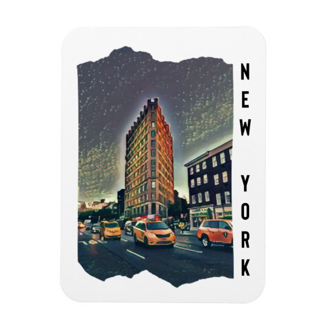 Imán Arte estético de Nueva York (Vertical)