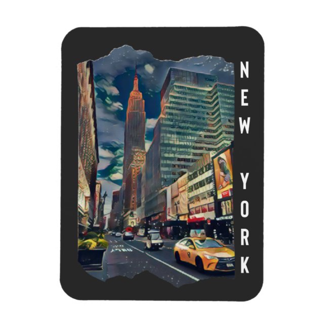 Imán Arte estético de Nueva York (Vertical)