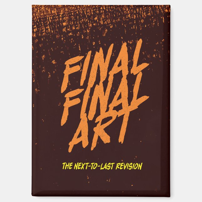 Imán Arte Final Final - parodia de cartel de película v (Anverso)