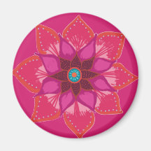 Arte floral de Mandala rosa